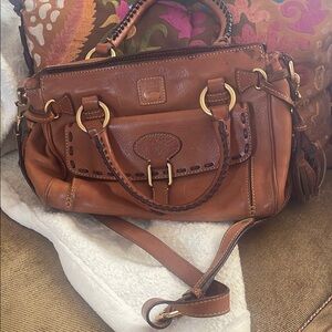 Dooney & Bourke Brown Leather Satchel